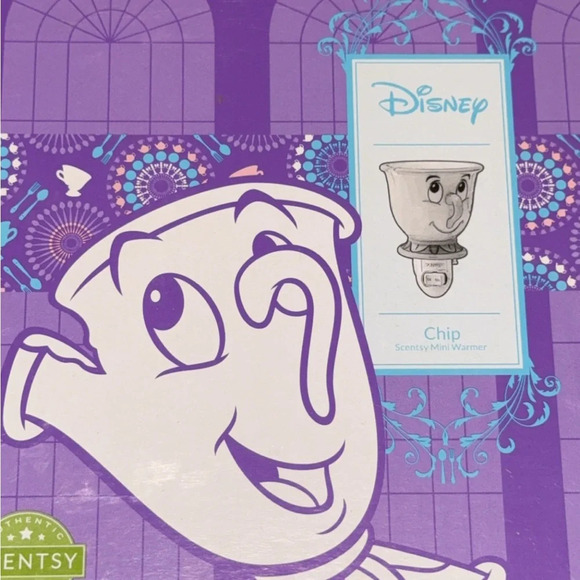 NWT Disney Scentsy Beauty & The Beast Chip Teacup Plug In Wax Warmer - Picture 5 of 8